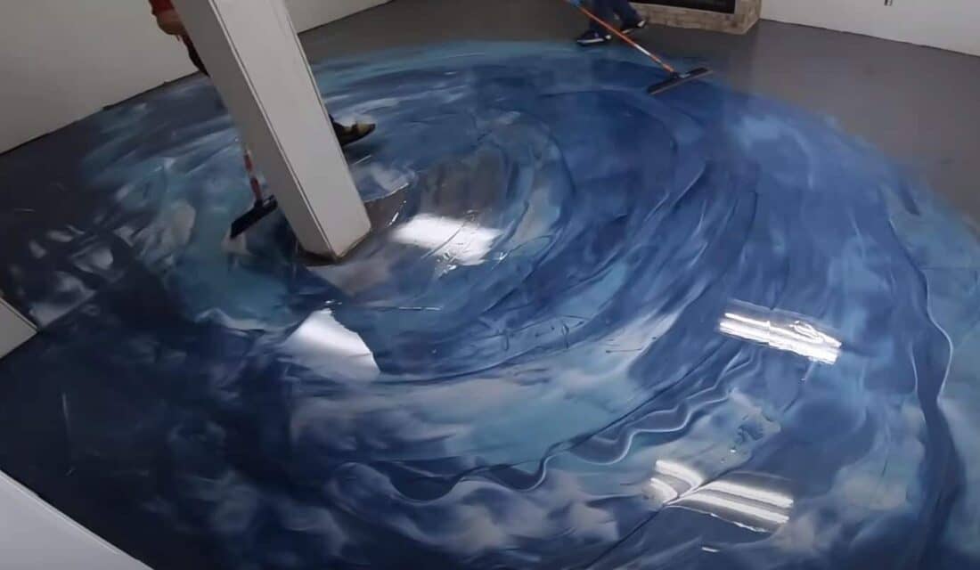 How long does it take for a newly installed metallic epoxy floor to cure in Auckland's climate?
